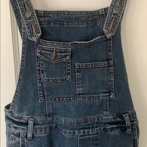 Free People Distressed Denim Overalls Size 26